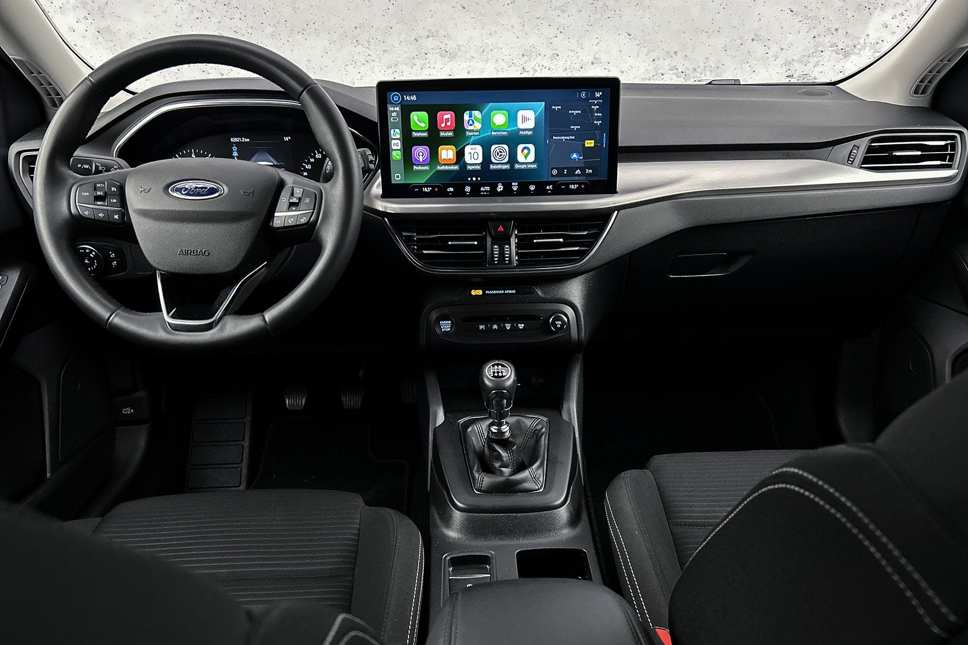 Ford Focus 1.0 EcoBoost Hybrid Titanium | LED koplampen | Na, Auto's, Stof, Gebruikt, Met garantie (alle), Origineel Nederlands