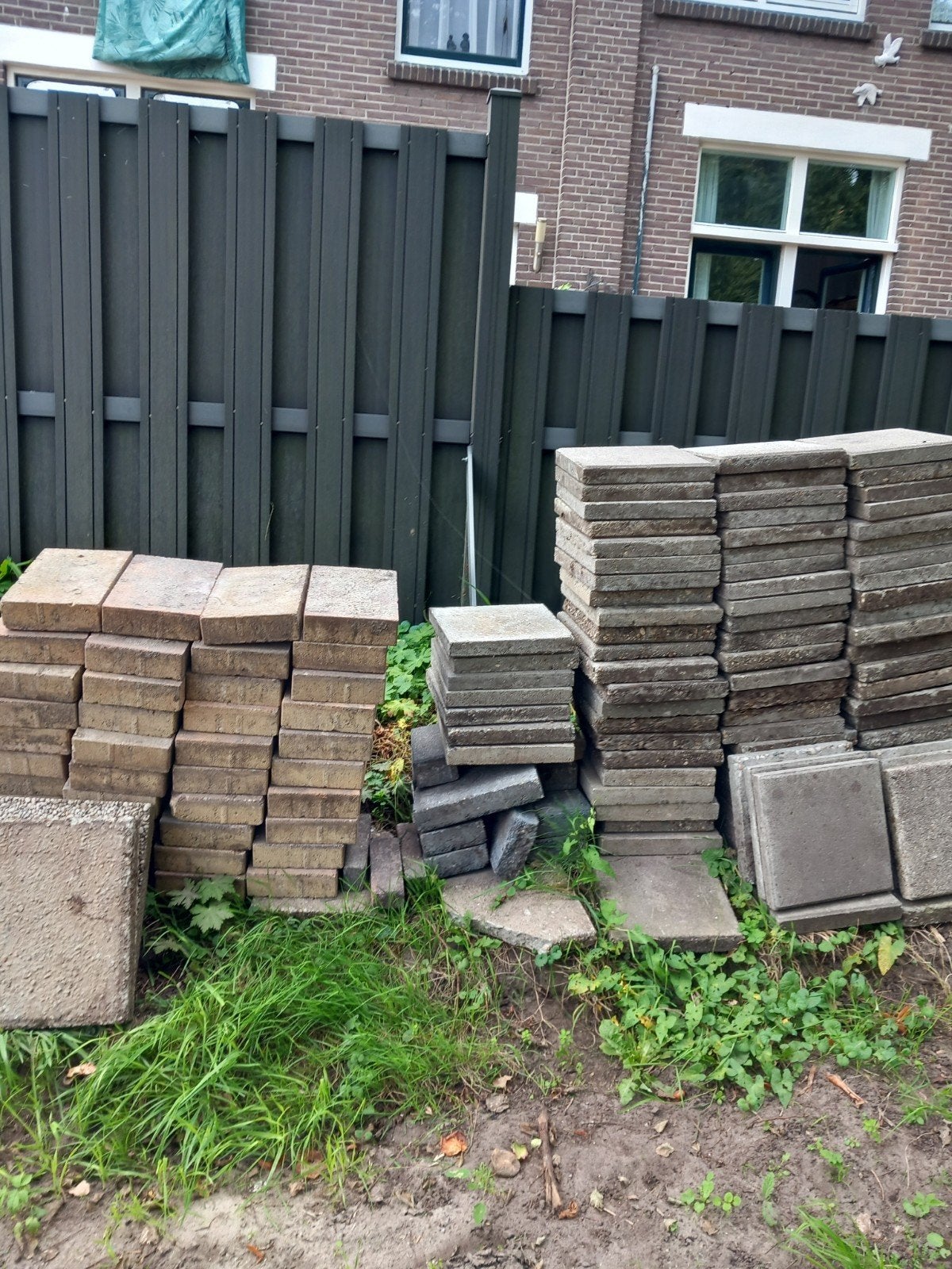 Gebruikte terrastegels en klinkers - diverse maten, Gebruikt, Klinkers, Ophalen of Verzenden, 10 m² of meer