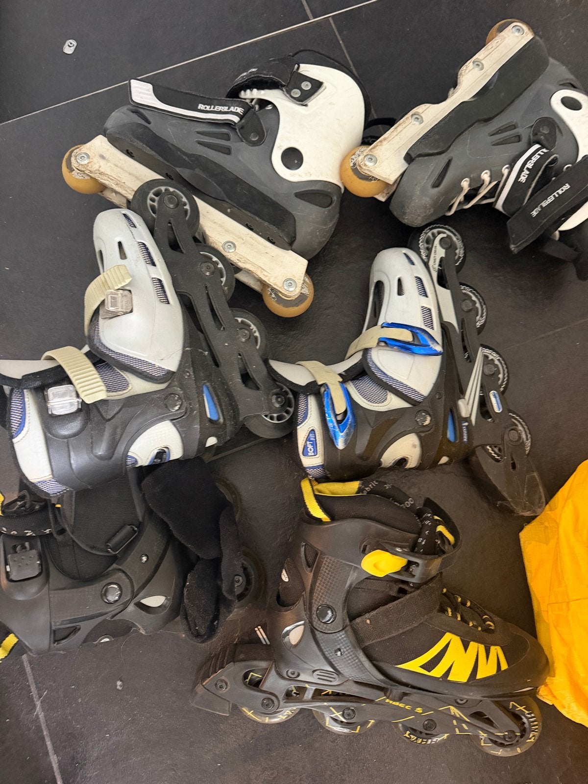 GRATIS Diverse inline skates en skeelers, Ophalen, Gebruikt, Overige typen, Overige merken