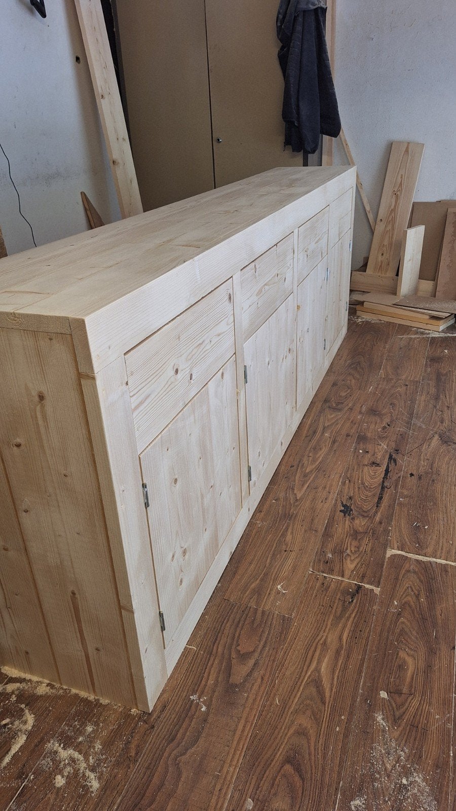 Dressoir van terug gedroogd en geschaafd steigerhout, Ophalen, Nieuw