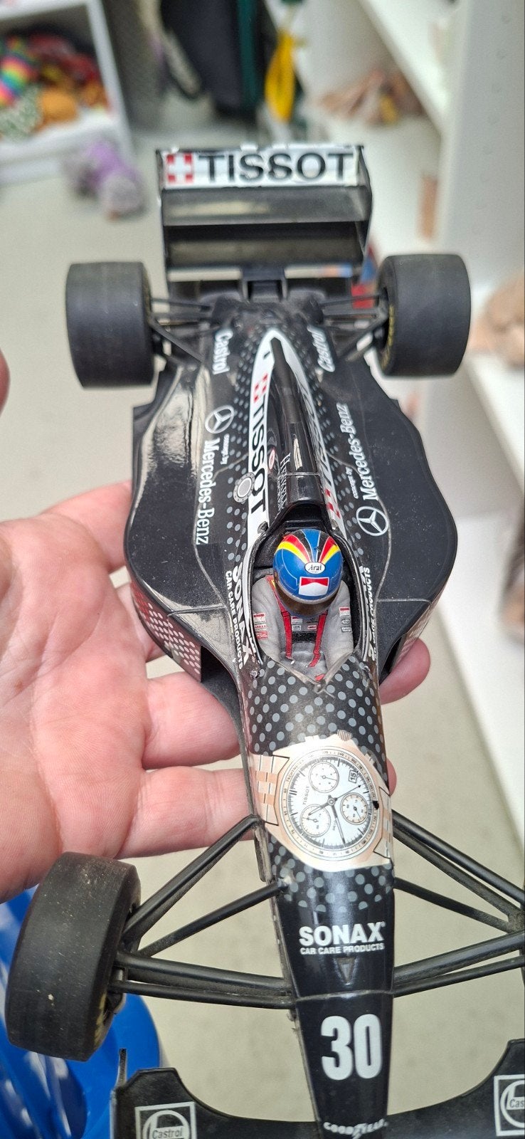 Sauber Mercedes C13 1994 Schaalmodel Formule 1, Ophalen of Verzenden, Gebruikt