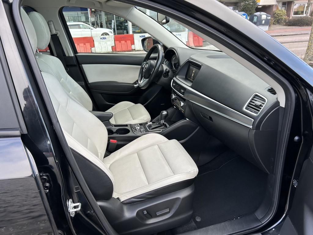 Mazda CX-5 2.5 SkyActiv-G 192 GT-M 4WD panodak leer 4x4 auto, Automaat, Euro 6, Leder en Stof, SUV of Terreinwagen
