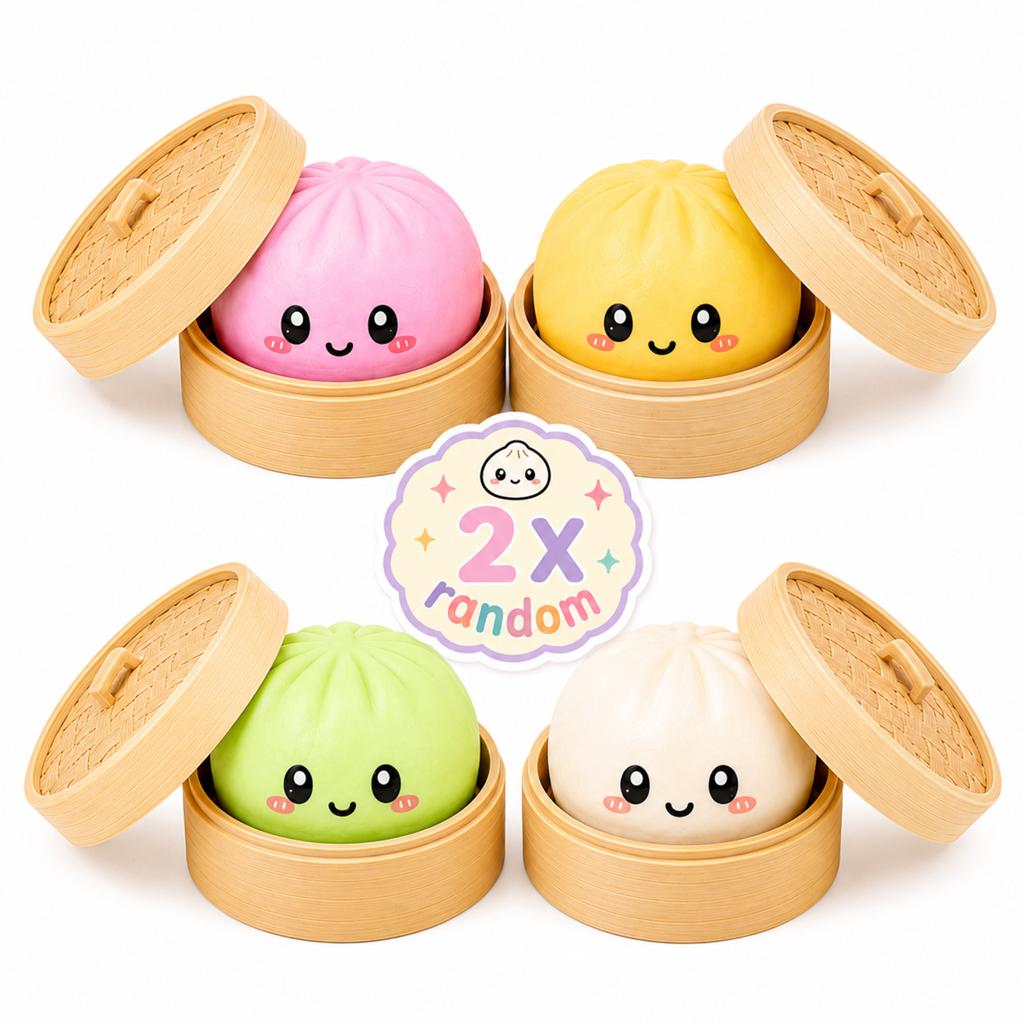 2x RANDOM SQUISHY DUMBLIN - Stress toys - met Stoombakje, Ophalen of Verzenden, Nieuw