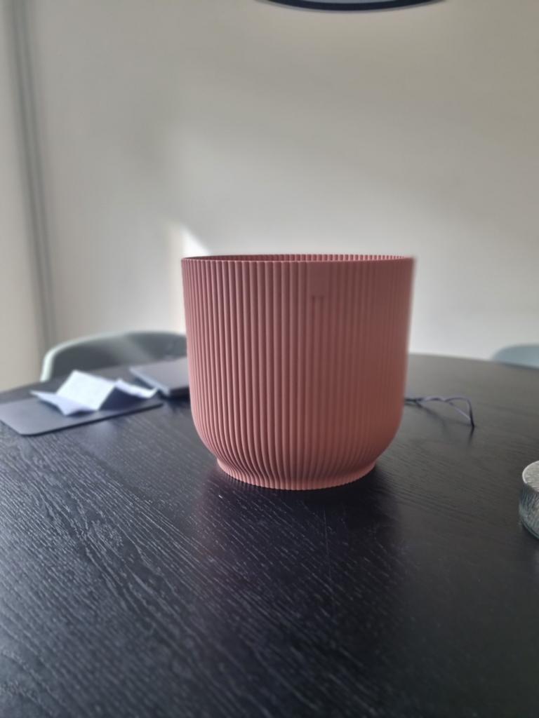 Elho bloempot roze, Kunststof, Rond, Ophalen of Verzenden, Minder dan 40 cm