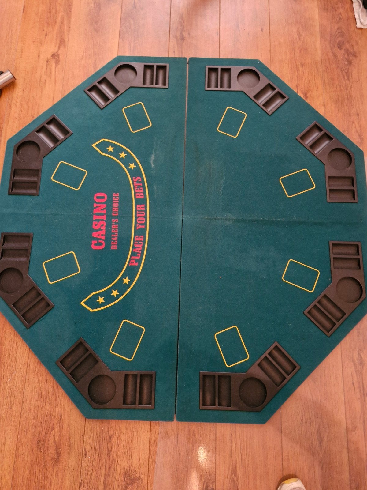 pokerbord voor op tafel, Ophalen, Gebruikt