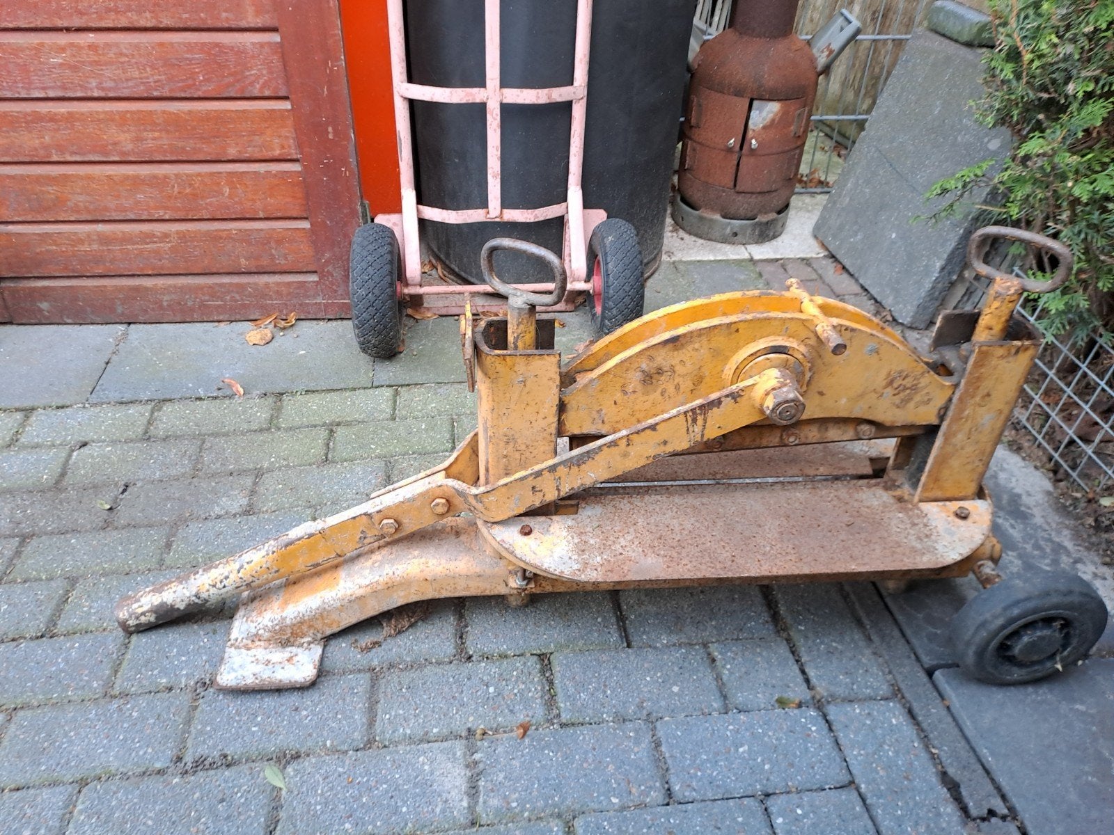 Stenenknipper te koop, 100 liter of meer, Ophalen, Gebruikt, Transportkar