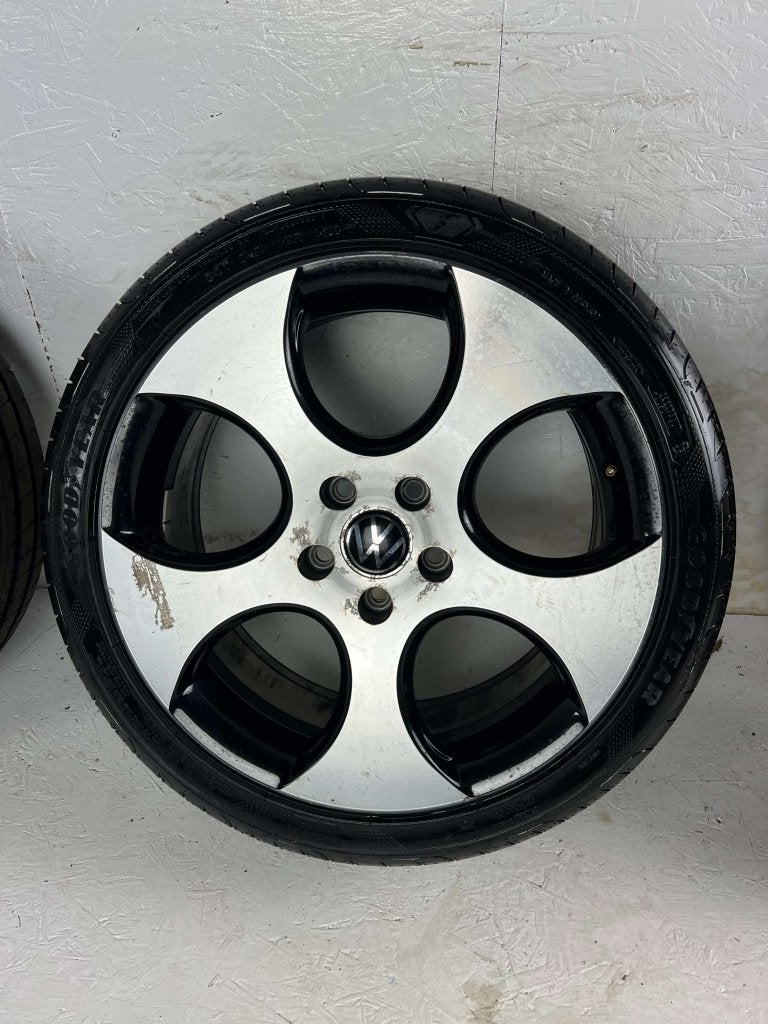 Originele Volkswagen Golf 6 Detroit velgen 18" 5x112 zomer, Niet ingevuld, 18 inch, Gebruikt, Banden en Velgen