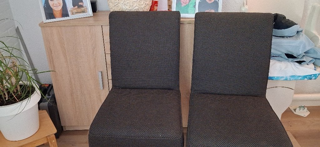 4 Eetkamer stoelen, Ophalen, Hout, Gebruikt, Bruin