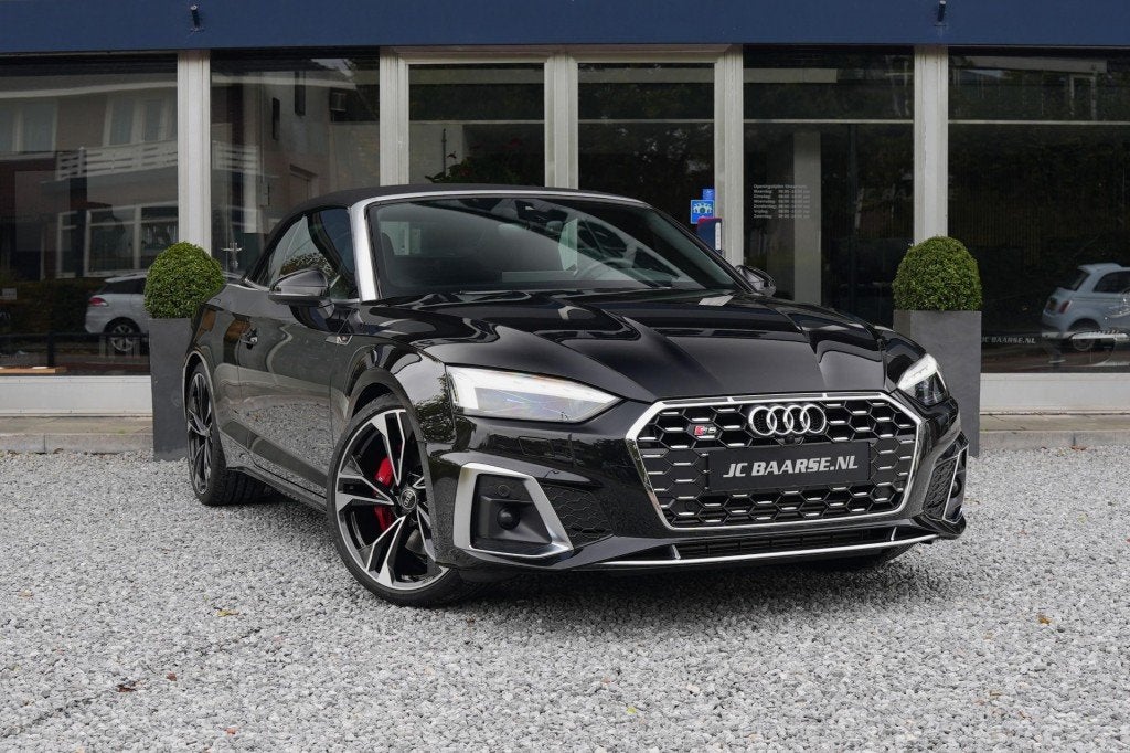 Audi S5 Cabrio 3.0 TFSI QUATTRO/HUD/B&O/MATRIX/CARBON/360, Gebruikt, 2995 cc, 4 stoelen, Zwart