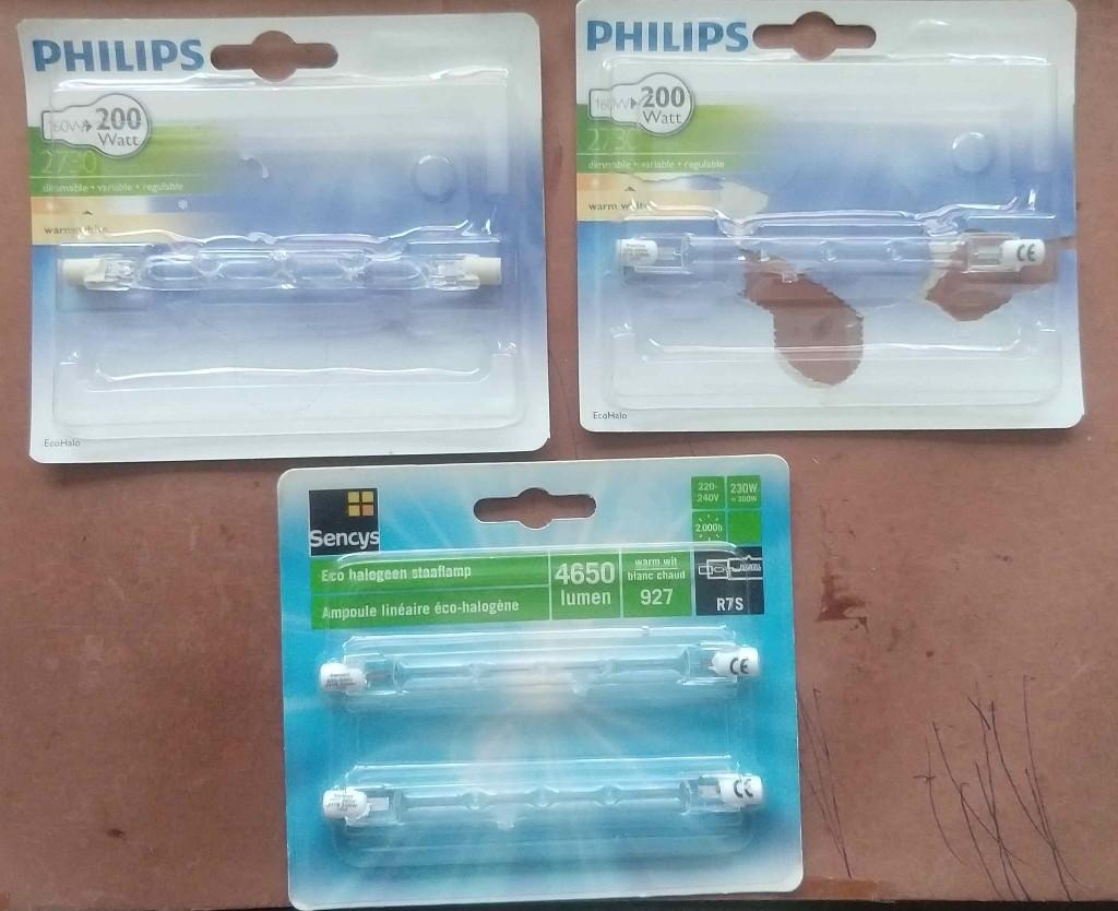 Halogeenstaafjes Philips en Sencys 118mm, Ophalen of Verzenden, Nieuw