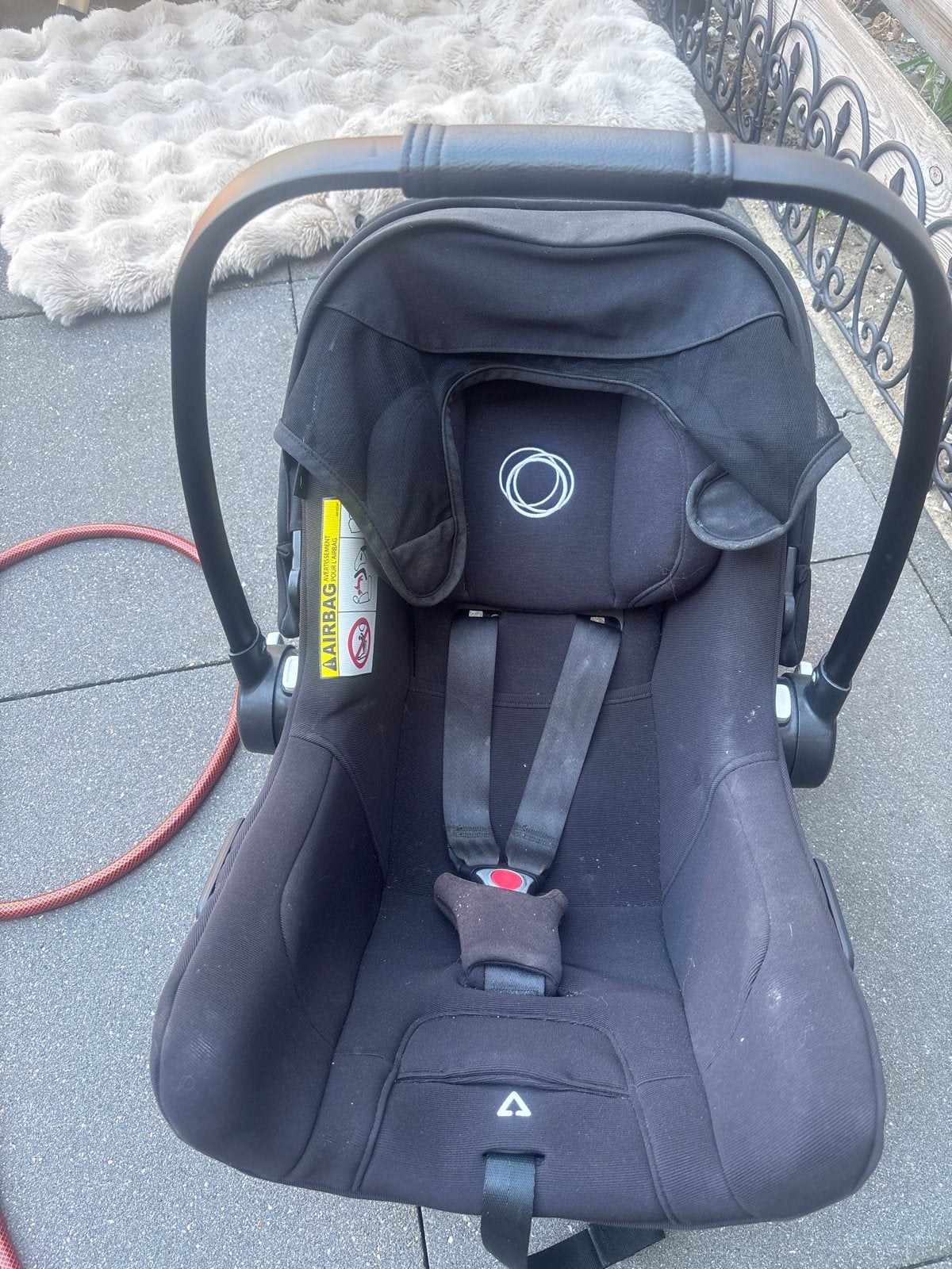 Bugaboo autostoel - Zwart, Overige merken, 0 t/m 13 kg, Gebruikt, Autogordel