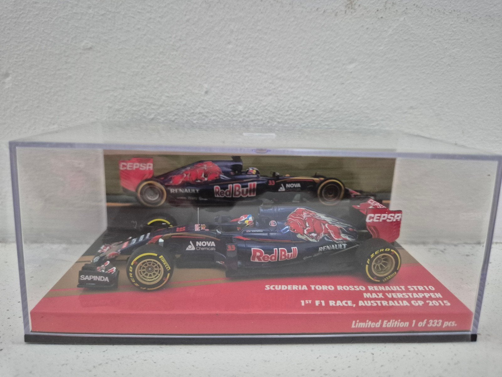 max verstappen 1:43 toro rosso str10 australie 1ste f1 race, Ophalen, Nieuw, Auto, MiniChamps