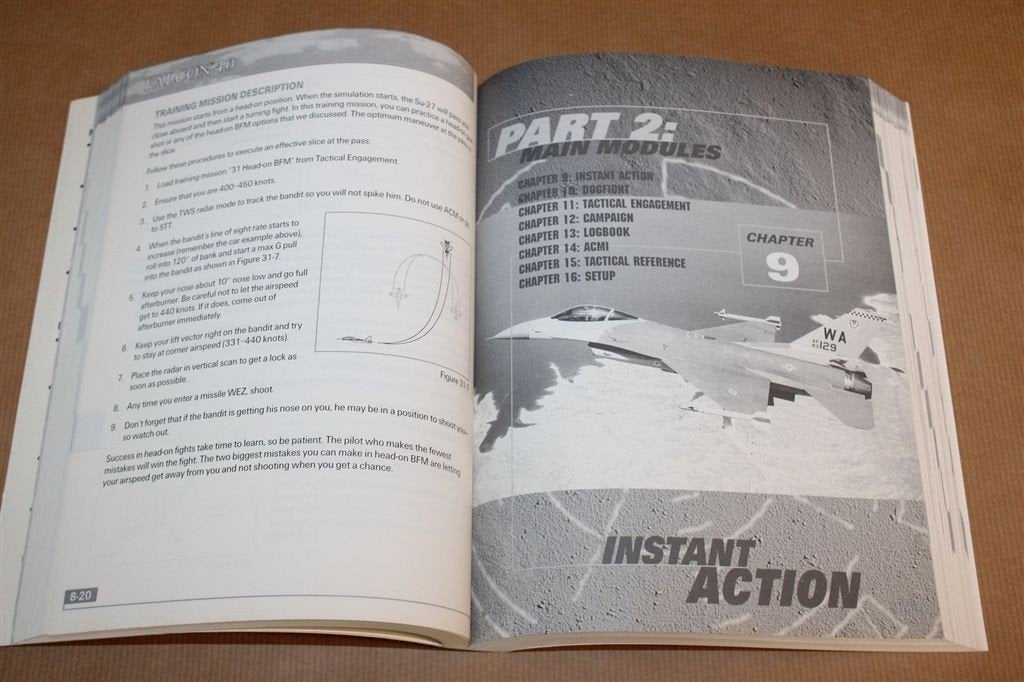 Falcon 4.0 — F-16 Flight Simulator Handleiding 1998 [EN], Gebruikt, -, -, 1 speler