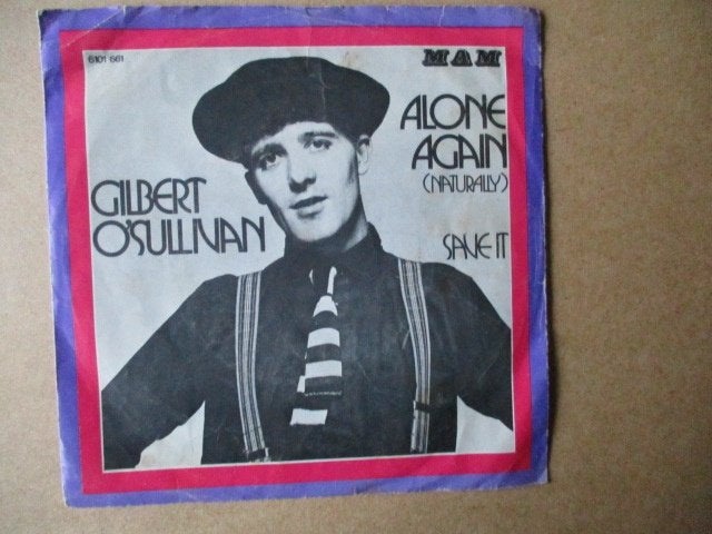 s3730 gilbert o sullivan - alone again, Cd's en Dvd's, Ophalen, Gebruikt, 7 inch, Overige genres