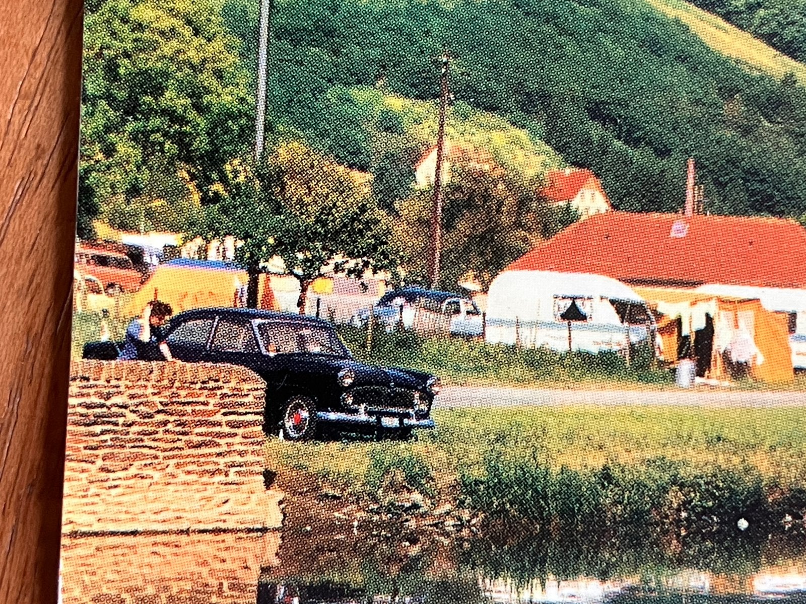 Simca Aronde op Camping aan de Our bij Vianden in Luxemburg, Ophalen of Verzenden, Auto's