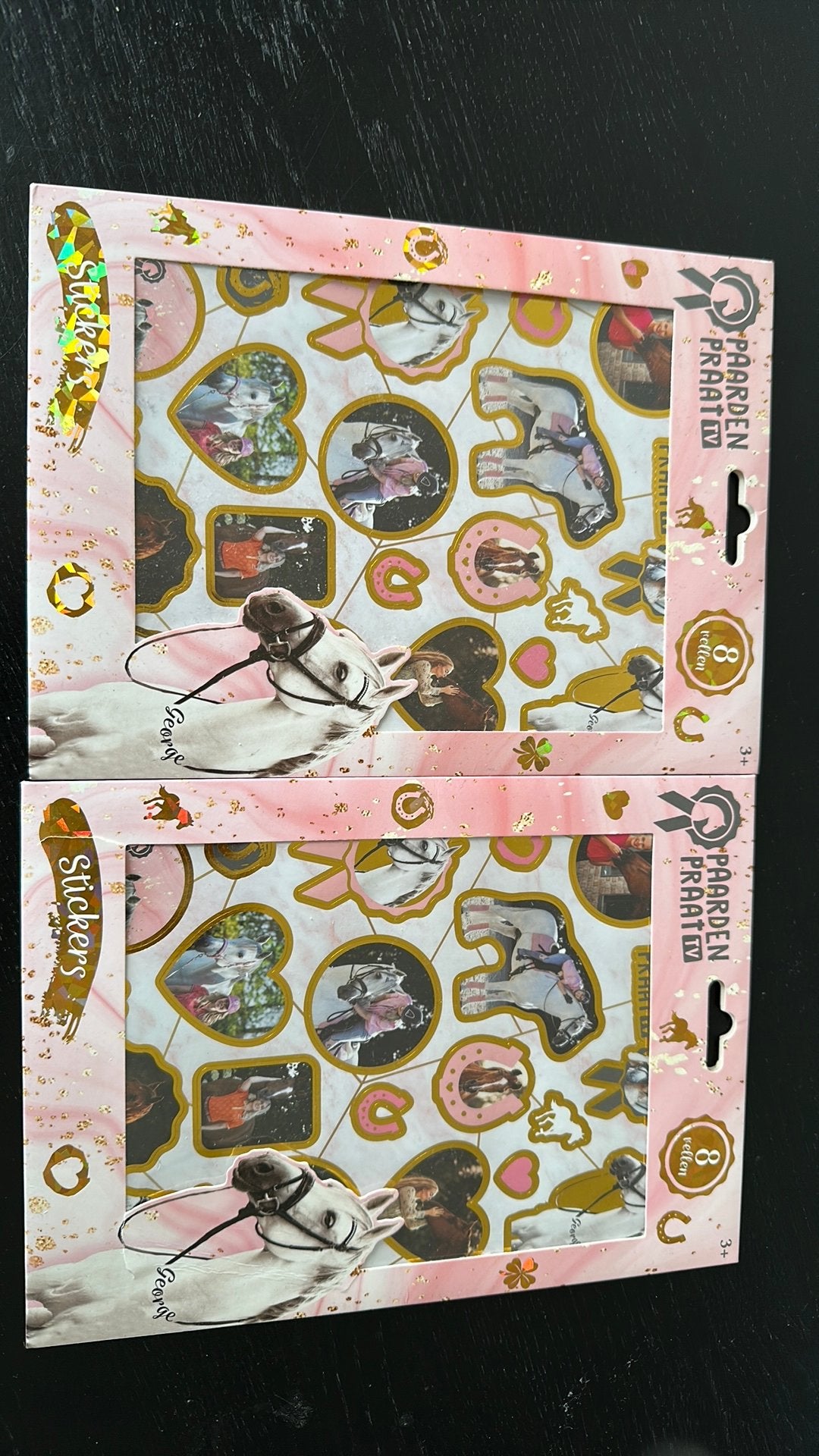 Nieuw! Ongeopend! 2 sets Stickers paardenpraat tv, Ophalen of Verzenden, Nieuw