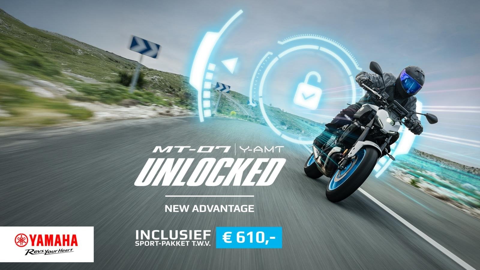 Yamaha MT-07 ABS 35 KW Y-AMT (bj 2026), Nieuw, Bedrijf, Traction Control, 689 cc