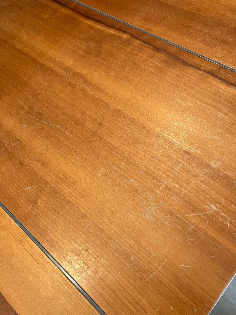 Eettafel massief kersenhout, Huis en Inrichting, Ophalen, Gebruikt, 200 cm of meer, 50 tot 100 cm