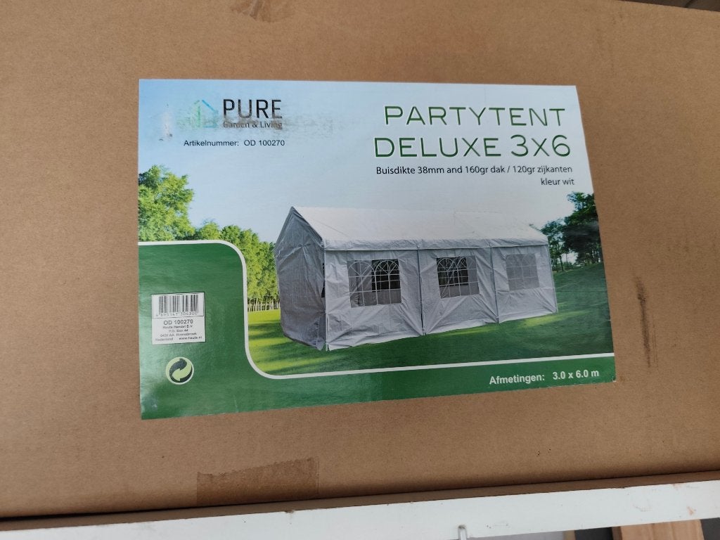 Partytent 3x6, Ophalen, Partytent, Minder dan 4 meter, 2 meter of meer