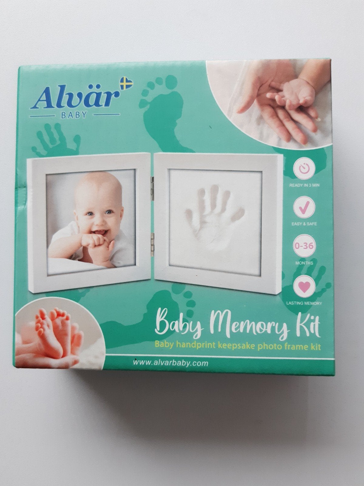 Alvar Baby Memory Kit - Hand- en Voetafdruk Set, Ophalen, Nieuw, Kraamcadeau