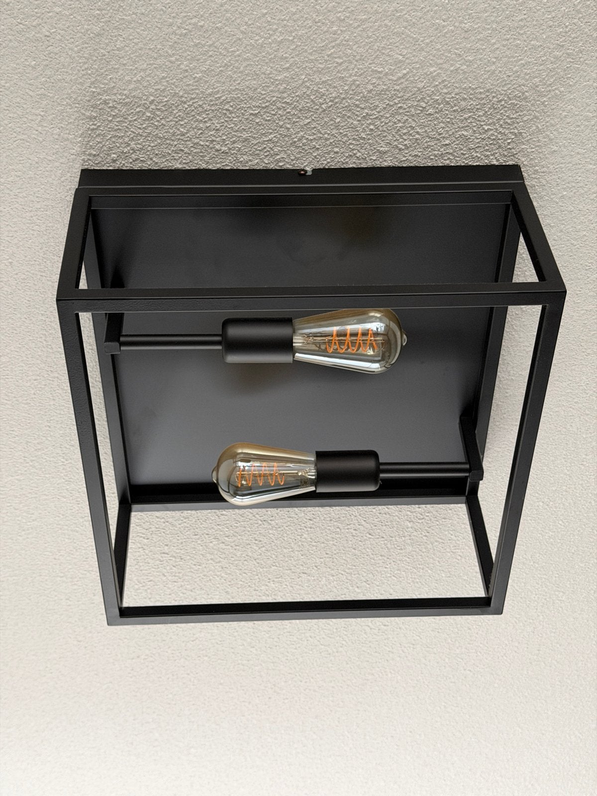Zwarte industriële plafondlamp, Huis en Inrichting, Ophalen, Zwart, E27 (groot), Zo goed als nieuw