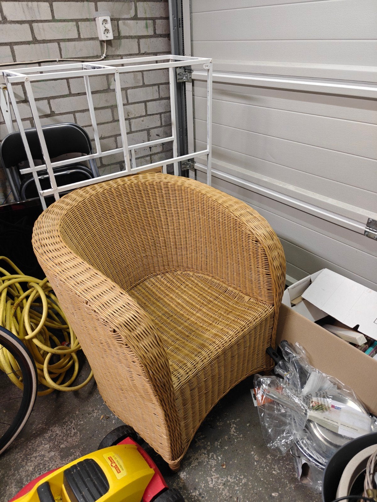 Rotan fauteuil 70x70x70 cm, Huis en Inrichting, Ophalen, Gebruikt, Overige kleuren, Boho