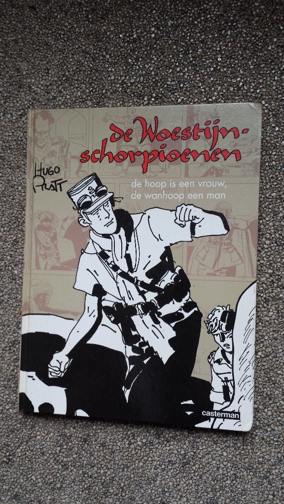 stripboek hugo pratt HC de woestijnschorpioenen casterman, Ophalen, Eén stripboek, Zo goed als nieuw, Hugo Pratt