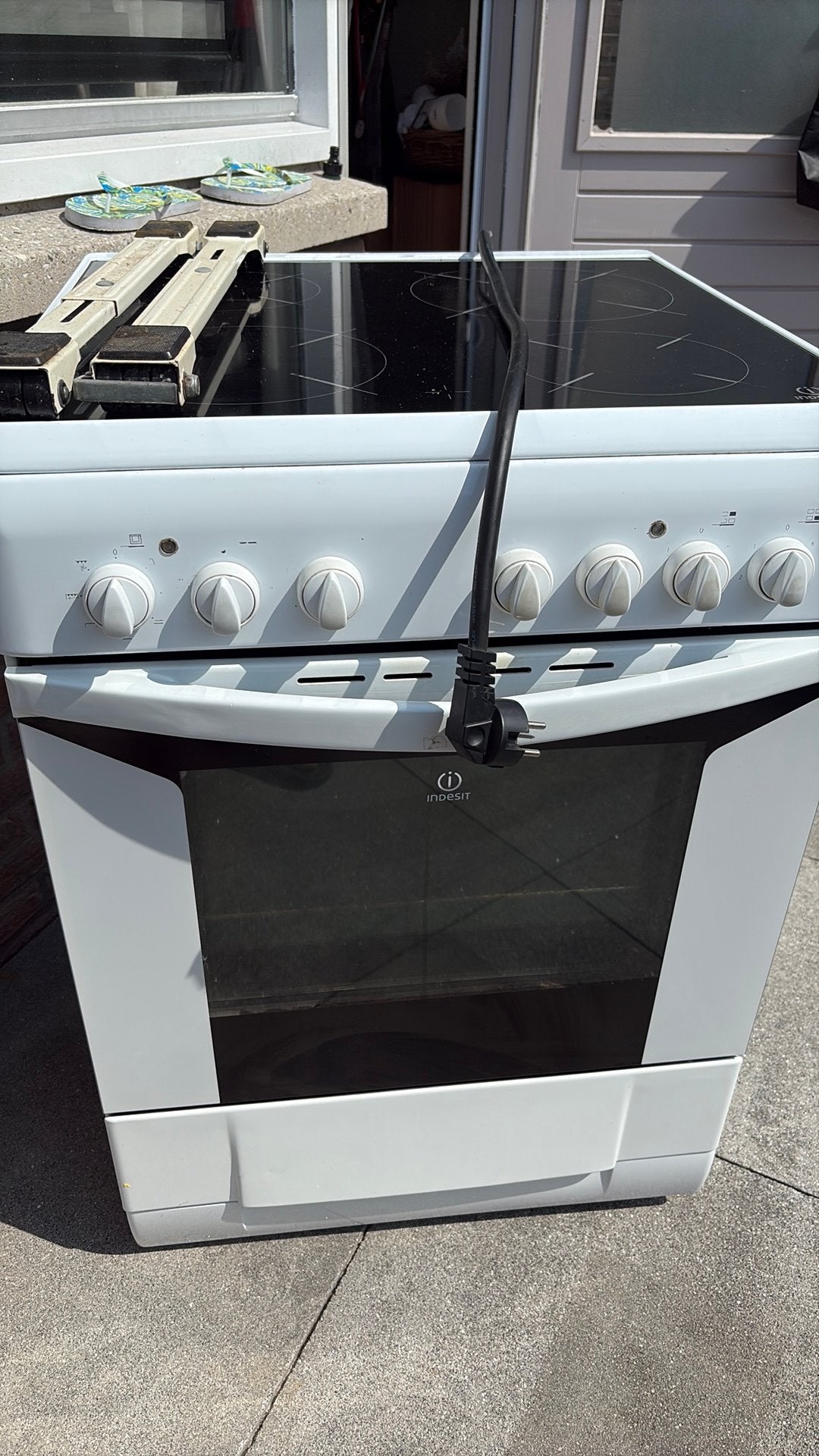 Elektronische oven/ fornuis, Gebruikt, Vrijstaand, 85 tot 90 cm, Elektrisch