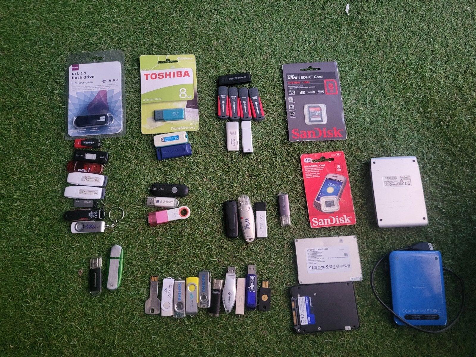 Partij opslag: USB sticks, SSD's, HDD's, SD/Micro SD, Ophalen of Verzenden, Gebruikt, 128 GB