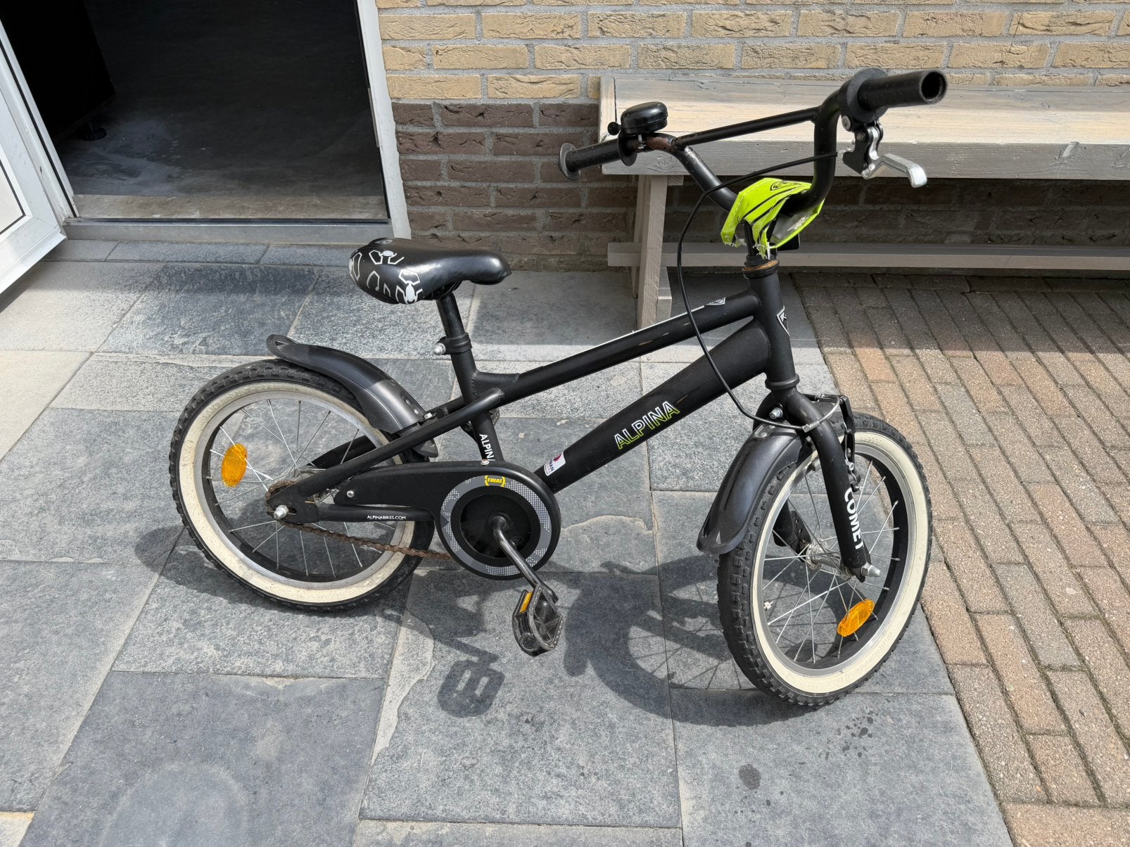 16 inch fiets Alpina Comet, Ophalen, Terugtraprem, Staal, 16 tot 20 inch