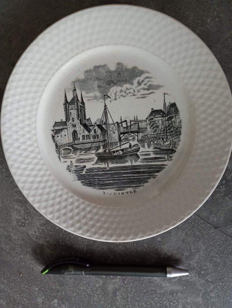 Bord Zierikzee Petrus Regout, Ophalen of Verzenden