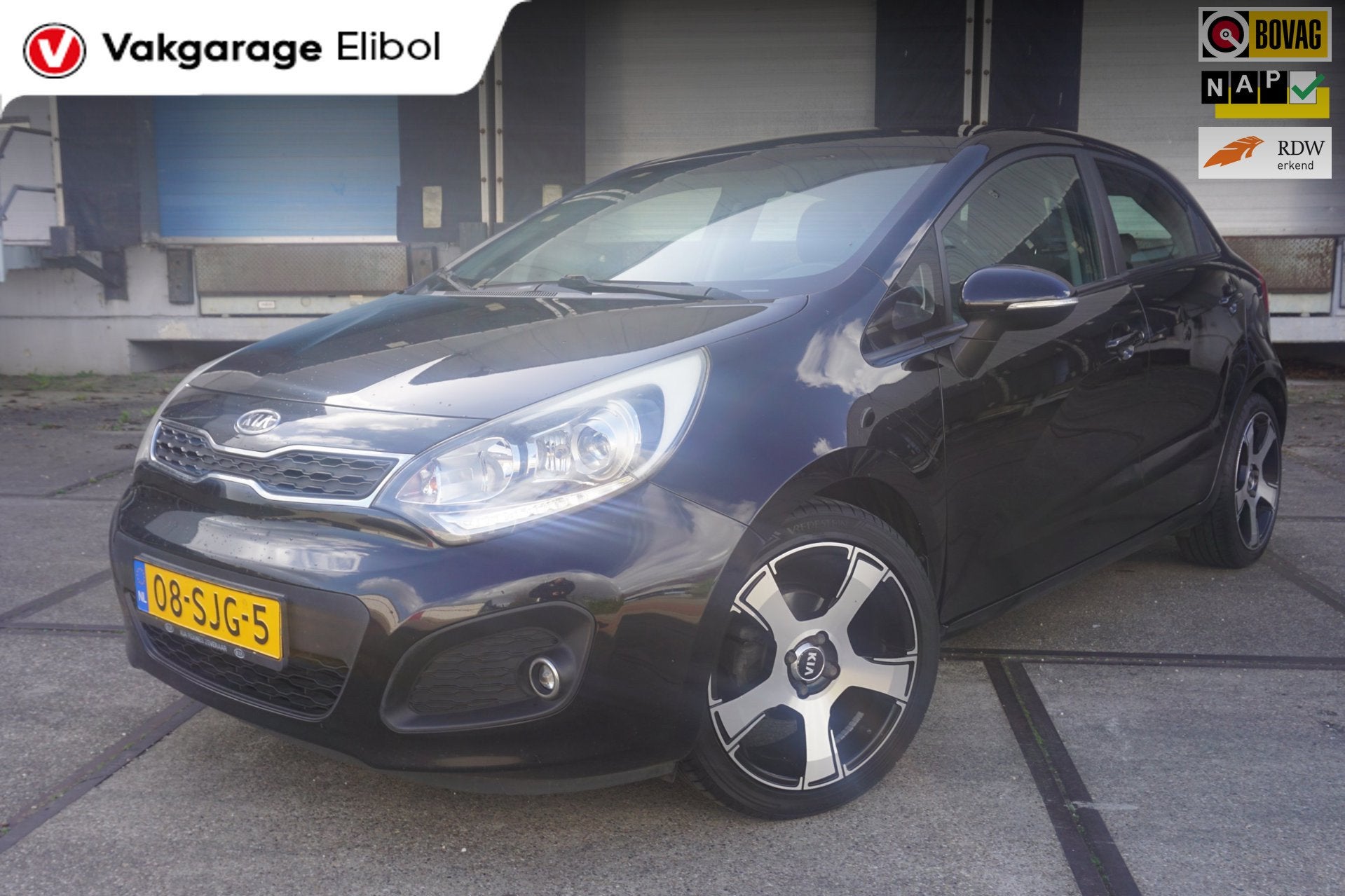 Kia Rio 1.2 CVVT Super Pack, Auto's, Zwart, Zwart, Origineel Nederlands, Bedrijf