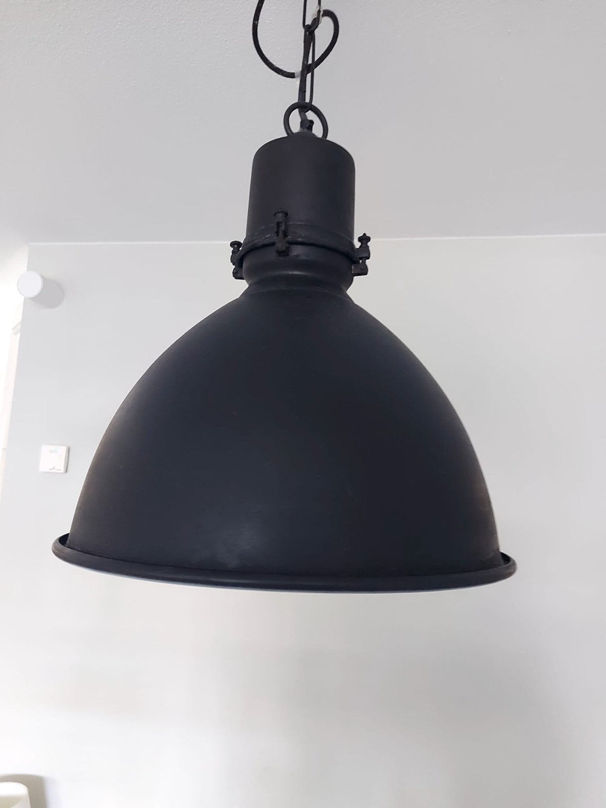 Metalen Hanglamp De Troubadour Amstelveen - Zwart, Ø 40 cm, Ophalen, Zo goed als nieuw, Metaal, E27 (groot)