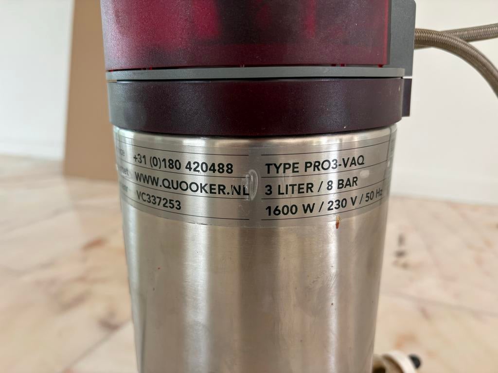 Quooker PRO3-VAQ 3 Liter 1600W/230V/50Hz met kraan, Ophalen, Gebruikt