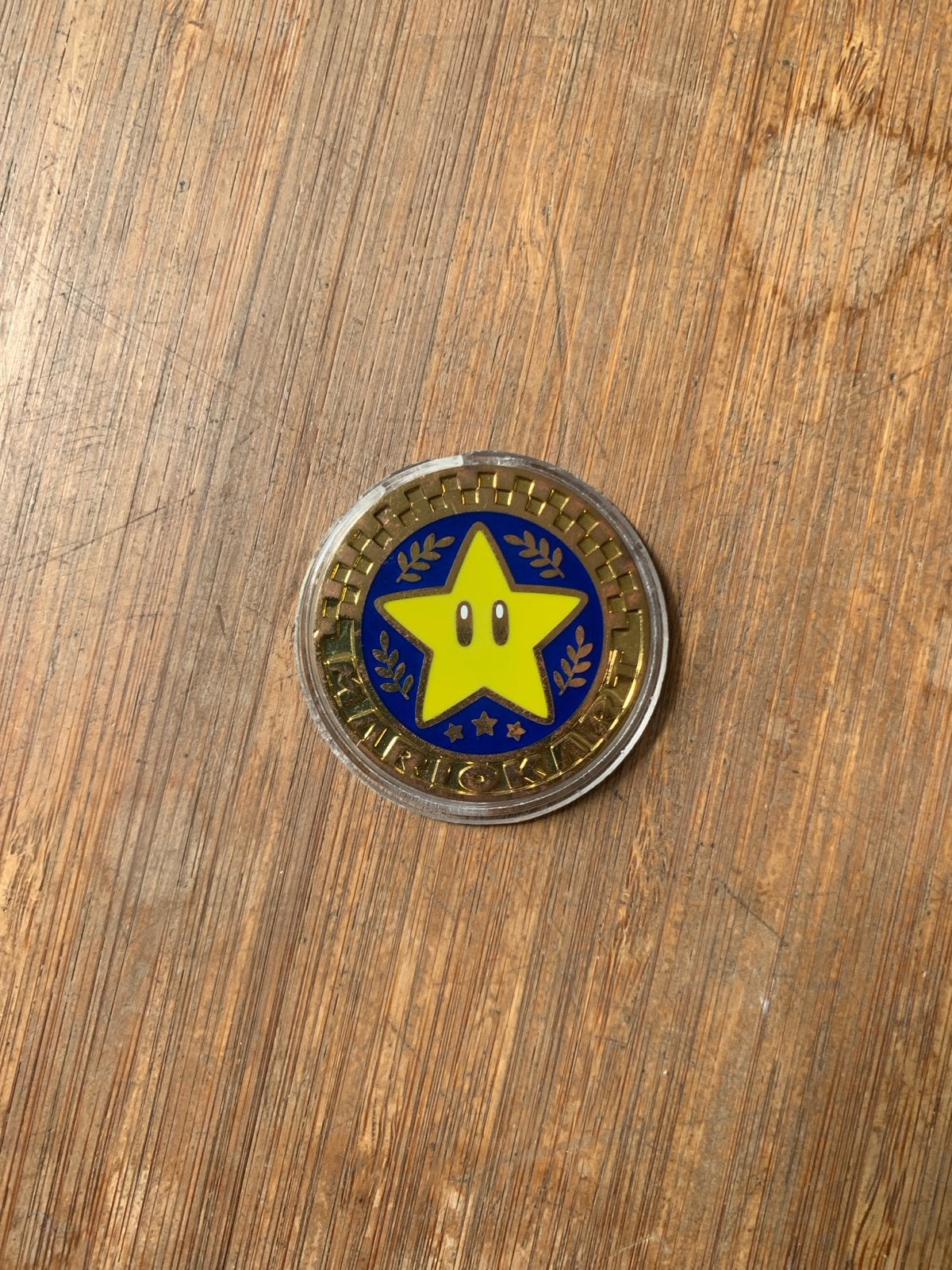 Mario Kart Star Cup munt - Verzamelobject, Verzamelen, Speelgoed, Ophalen of Verzenden, Gebruikt