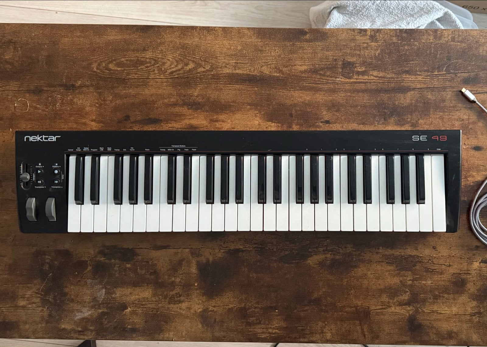 Nektar SE49 MIDI Keyboard Controller - Zo goed als nieuw, Zo goed als nieuw, Aanslaggevoelig, Ophalen, 49 toetsen