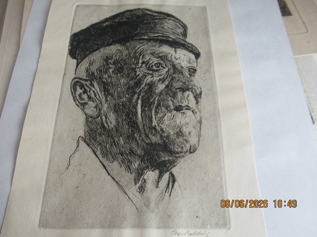Cees Bolding, 2000 tot heden, 30 cm, Ets, Portret