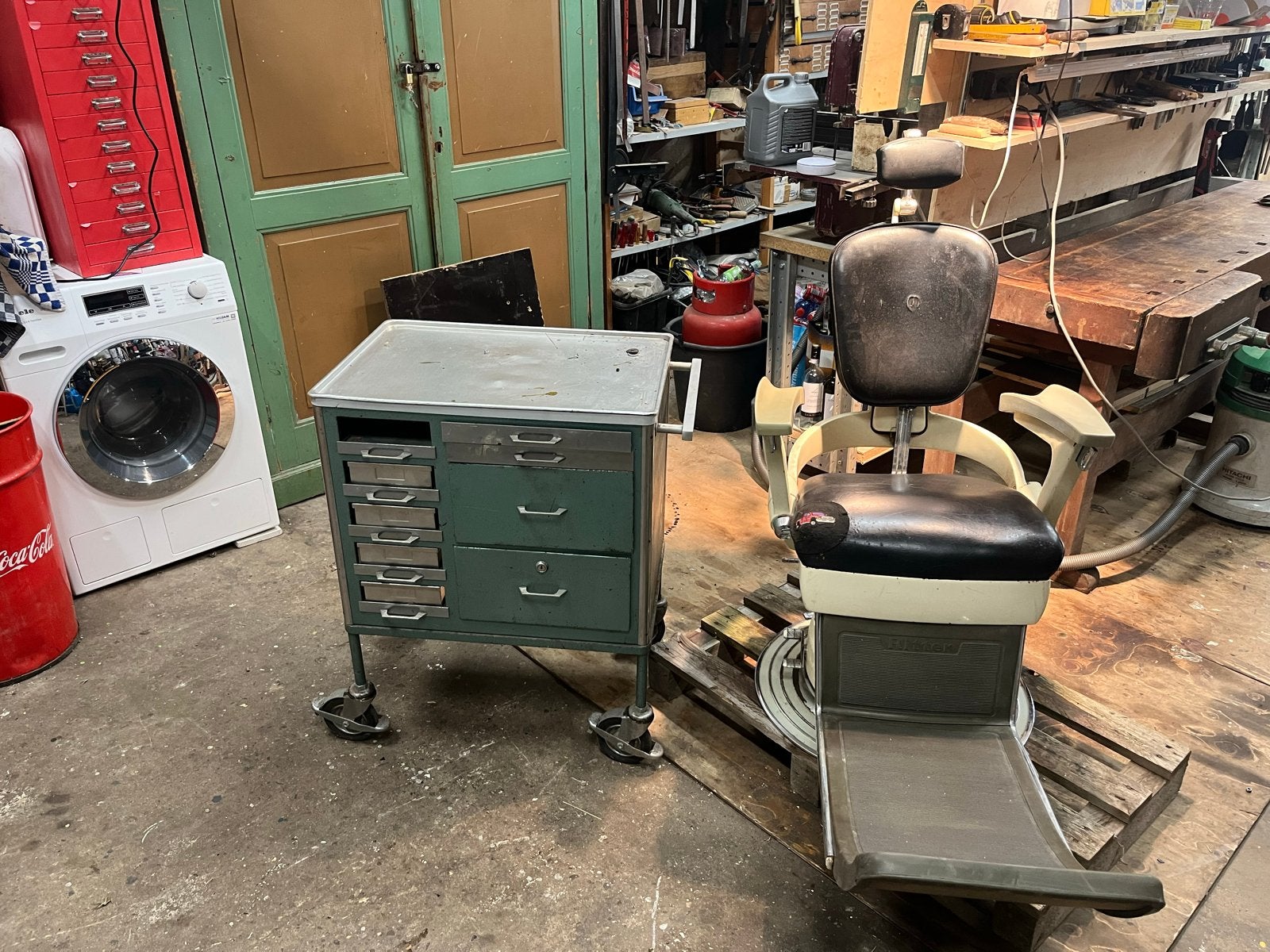 Vintage Ritter tandartsstoel - Motor defect, Antiek en Kunst, Ophalen of Verzenden