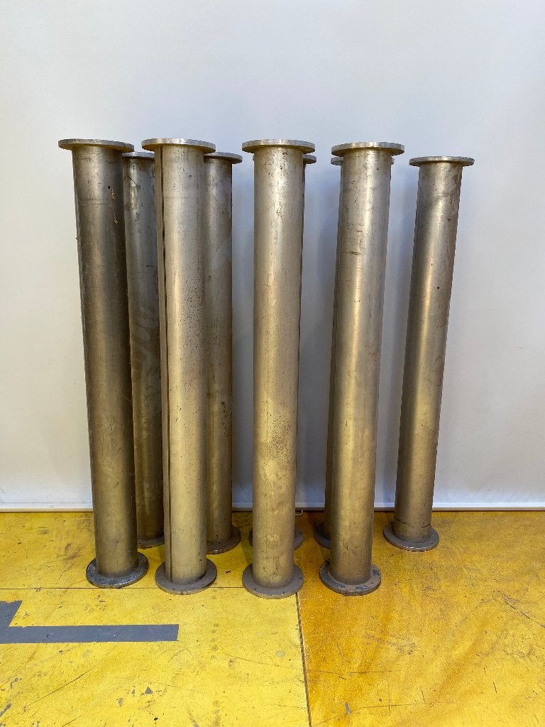 9x aluminium flensbuis Ø100 x 1000 mm, Ophalen, Gebruikt, Aluminium