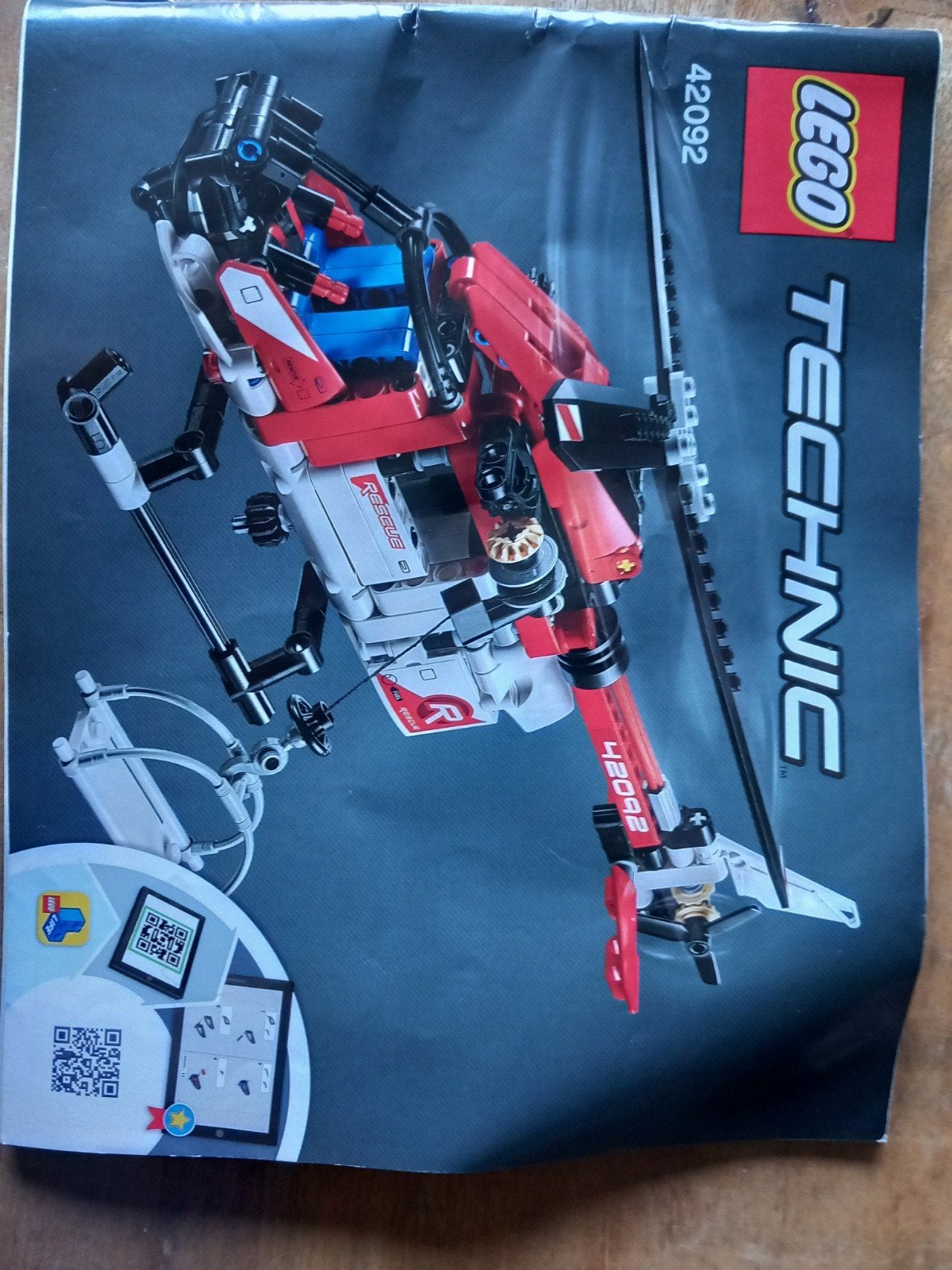 lego technic 42092 helikopter, Verzamelen, Transformers, G1, Ophalen of Verzenden, Zo goed als nieuw