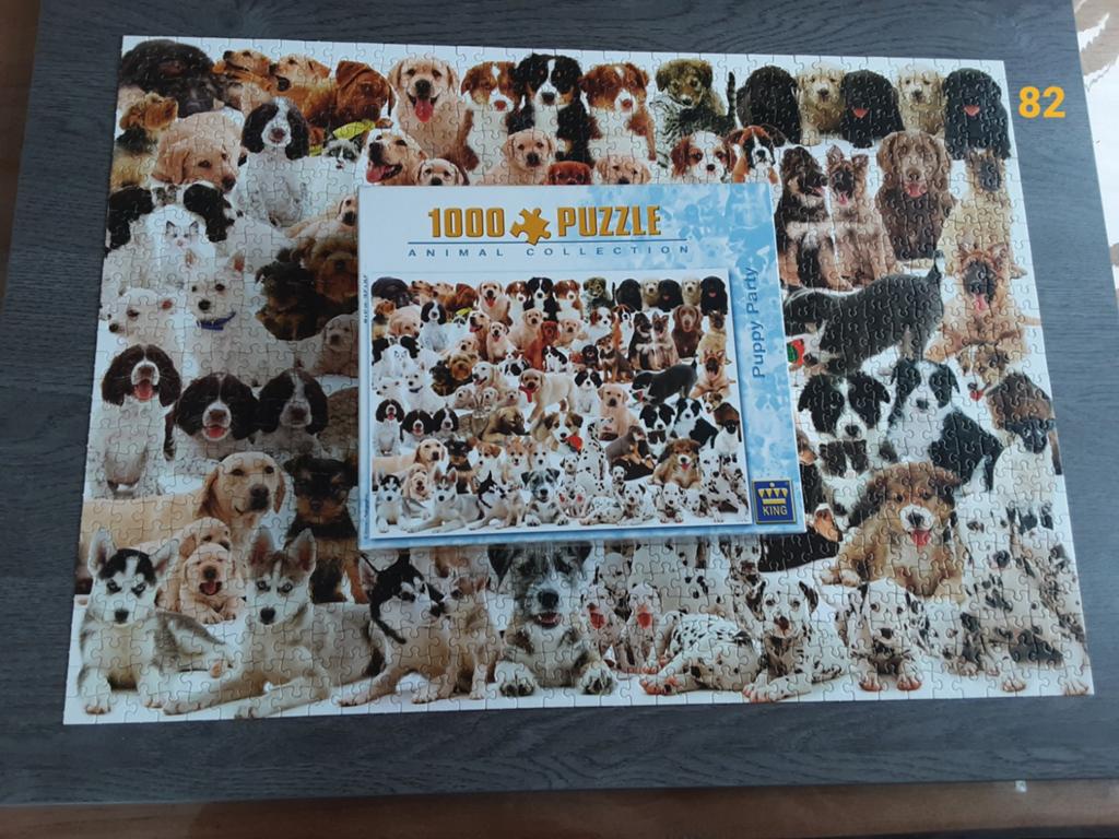 Puzzel 1000 stukjes compleet puppy party Animal collection, Ophalen of Verzenden, 500 t/m 1500 stukjes, Zo goed als nieuw