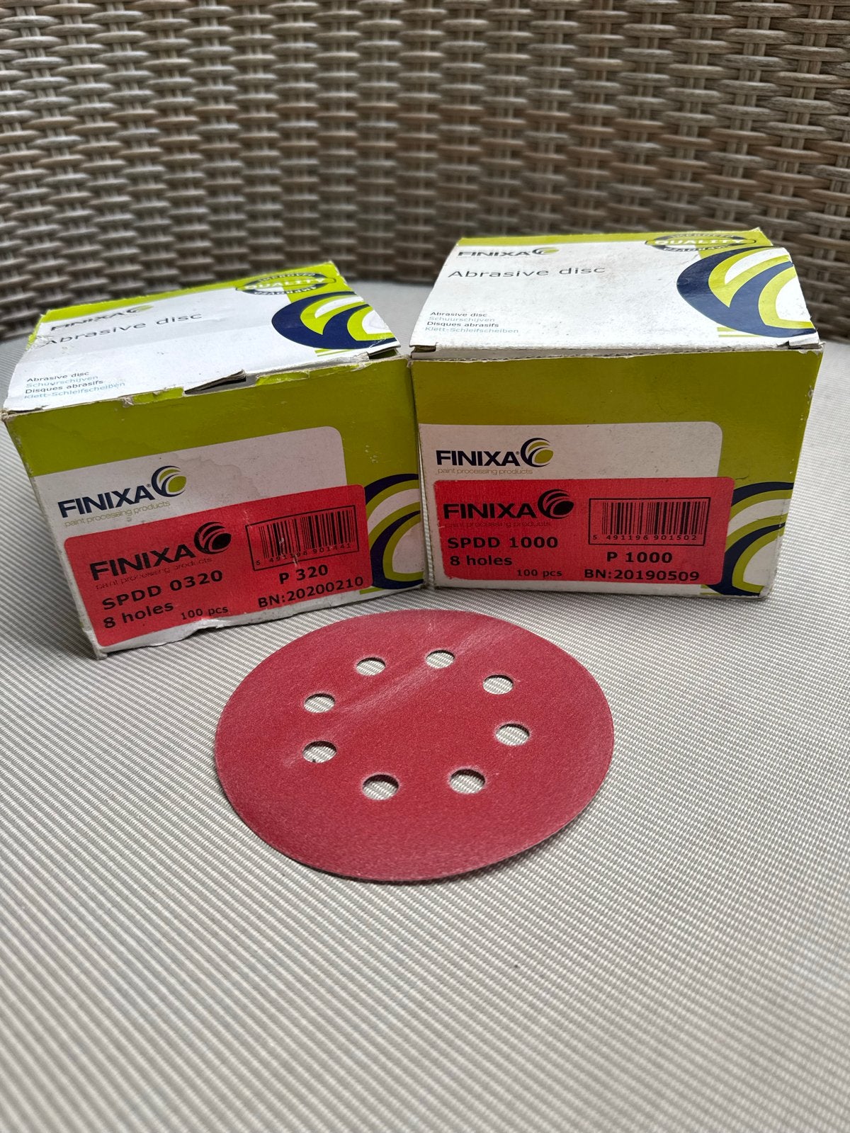 FINIXA Schuurpapier Schijven P320 & P1000, 8 gaten, Ophalen, Nieuw, 1200 watt of meer, Overige typen