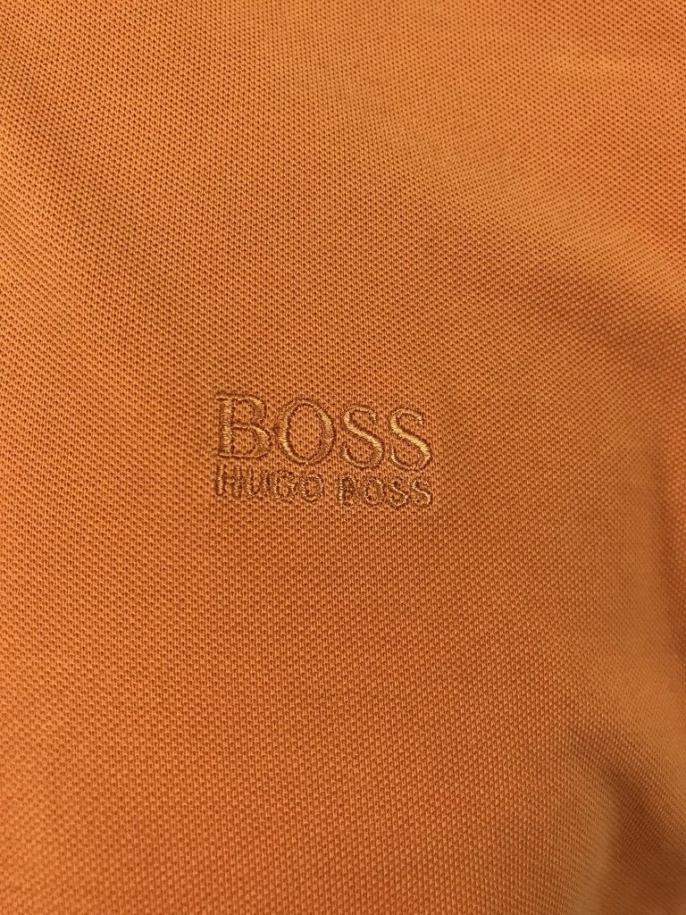Hugo Boss oranje polo maat S (3C4), Tweedehands verkoop, Tweedehands verkoop, Oranje, Ophalen of Verzenden