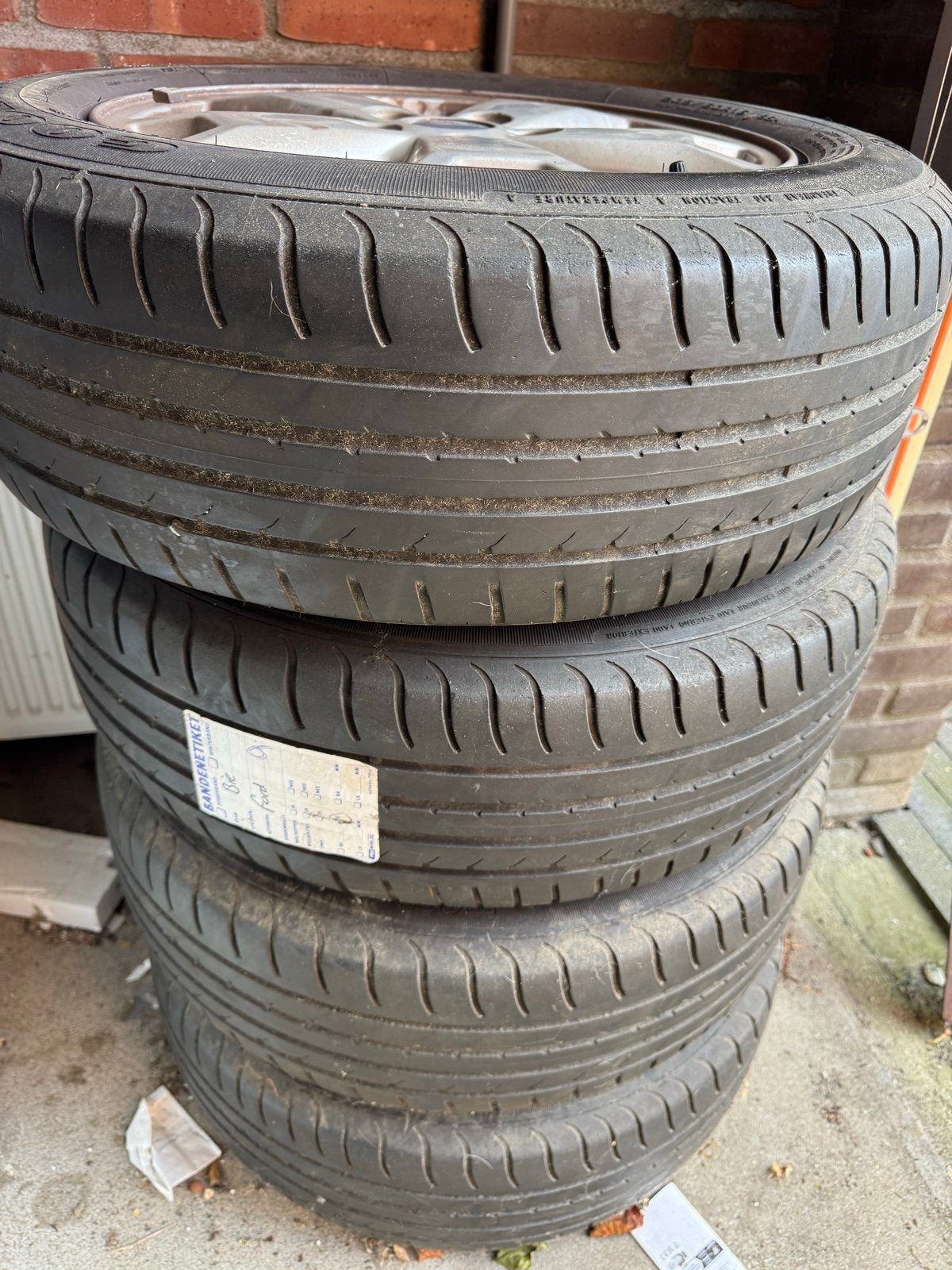 Ford 15 inch velgen met Goodyear All Season banden, Auto-onderdelen, Banden en Velgen, Gebruikt, 15 inch, Banden en Velgen, Ophalen of Verzenden