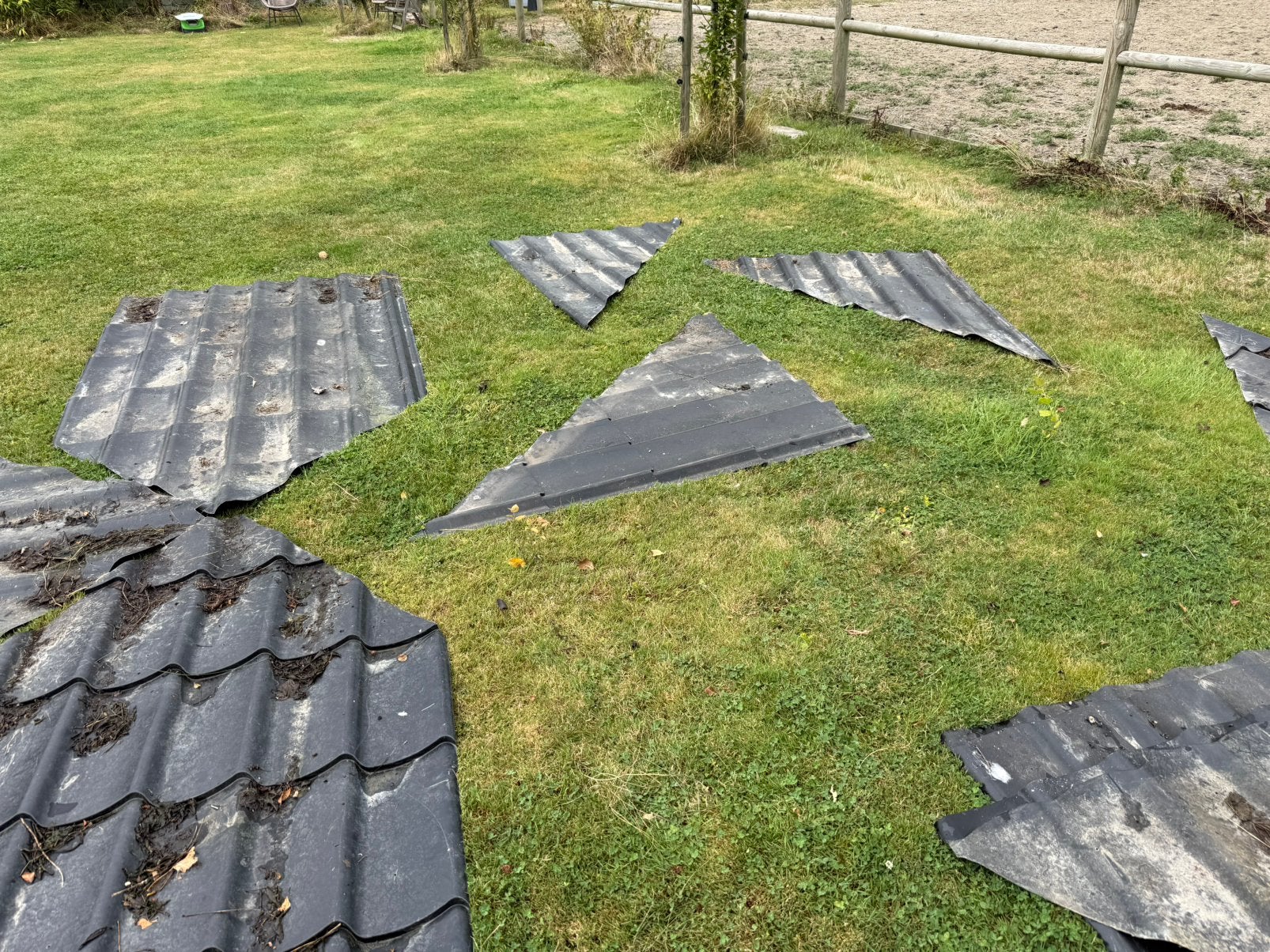 stalen dakplaten Tuinpaviljoen, Doe-het-zelf en Verbouw, Gebruikt, Zwart, 15 m² of meer, Metaal