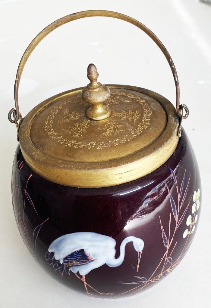 Bonbonniere , opaline, Ophalen of Verzenden