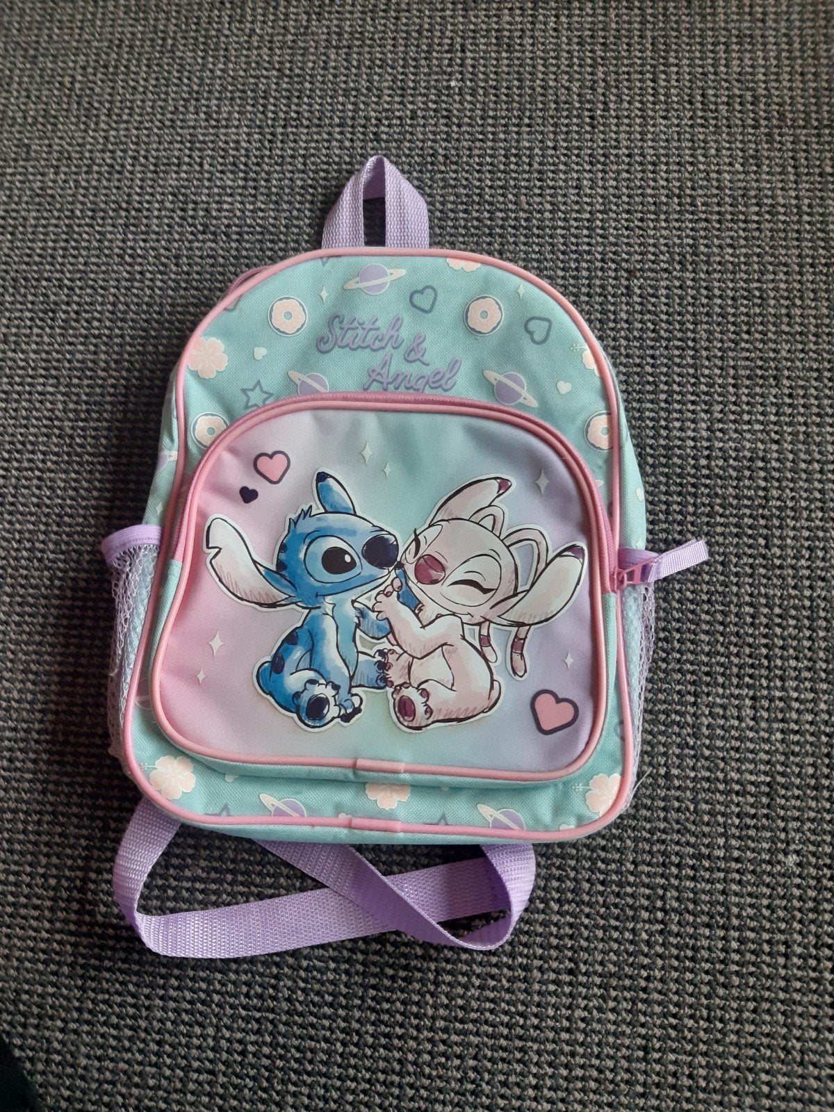 Stitch & Angel Rugzak, Gebruikt, Minder dan 30 cm, Disney of Dora, Ophalen of Verzenden