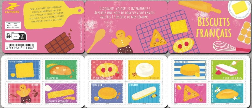 Jaar 2026 Carnet de 12 timbres - Biscuits français., Ophalen of Verzenden, Postfris