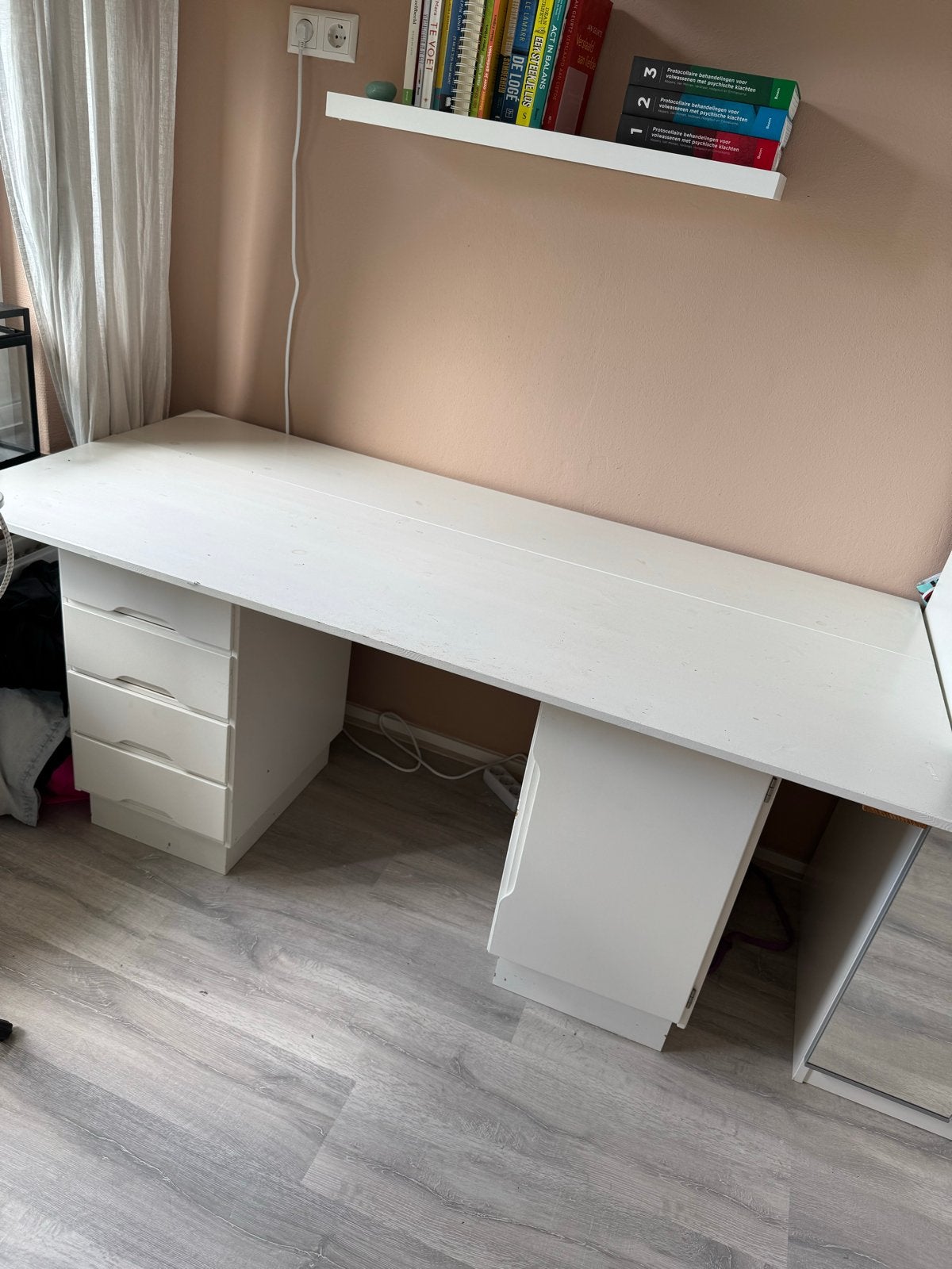 IKEA Bureau met extra groot blad (verwijderbaar), Ophalen, Gebruikt, IKEA