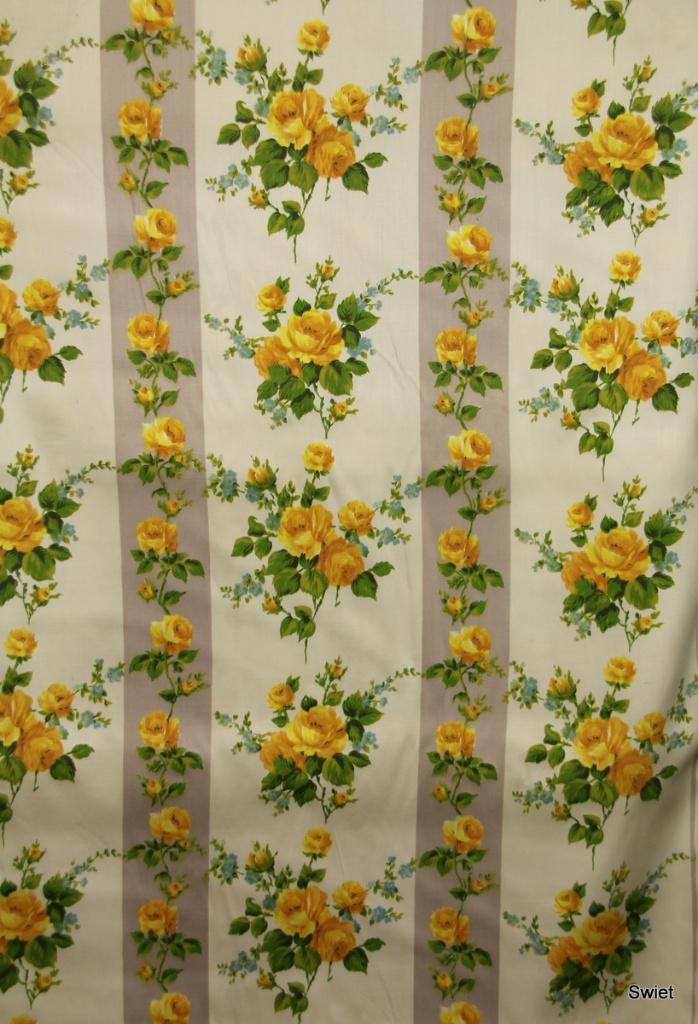 10966 Originele vintage retro stof stoffen gordijnstof Swiet, Overige kleuren, 120 cm of meer, Ophalen of Verzenden, Polyester